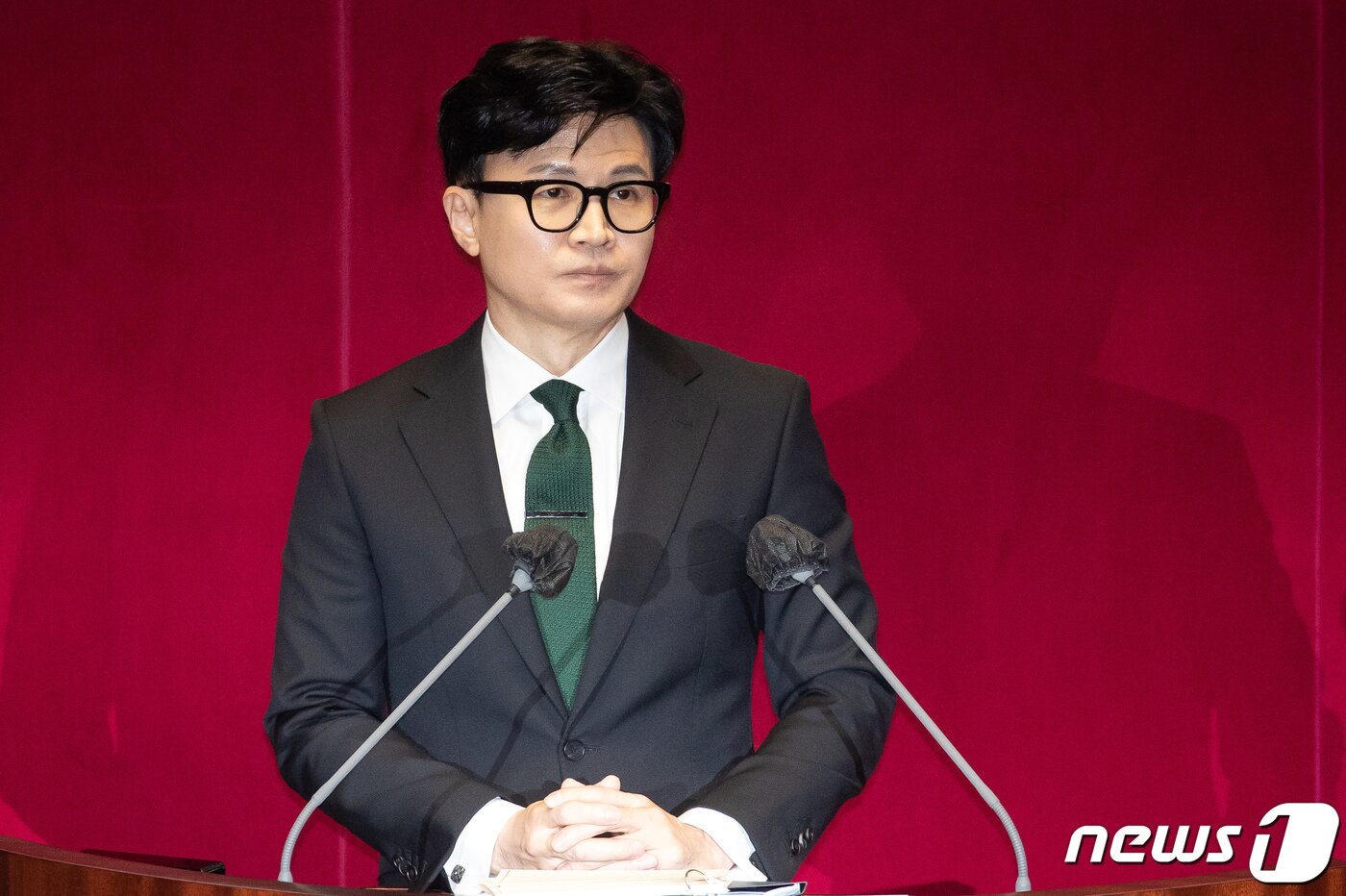 본문 이미지 - 한동훈 법무부 장관이 27일 서울 여의도 국회에서 열린 제403회 국회(임시회) 제8차 본회의에서 국회의원 이재명에 대한 체포동의요청 이유를 설명하고 있다. 2023.2.27/뉴스1 ⓒ News1 유승관 기자