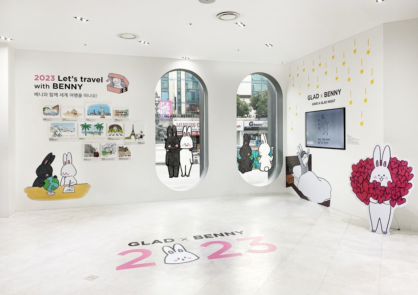 본문 이미지 - 글래드 호텔x베니 팝업 전시(글래드 호텔 제공)