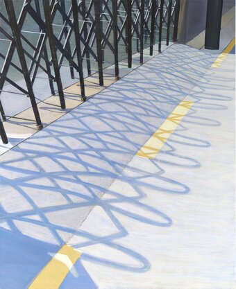 본문 이미지 - 이현우, 바리케이드(barricade) 162 x 130cm, oil on canvas, 2022 (LG유플러스 갤러리C 제공)