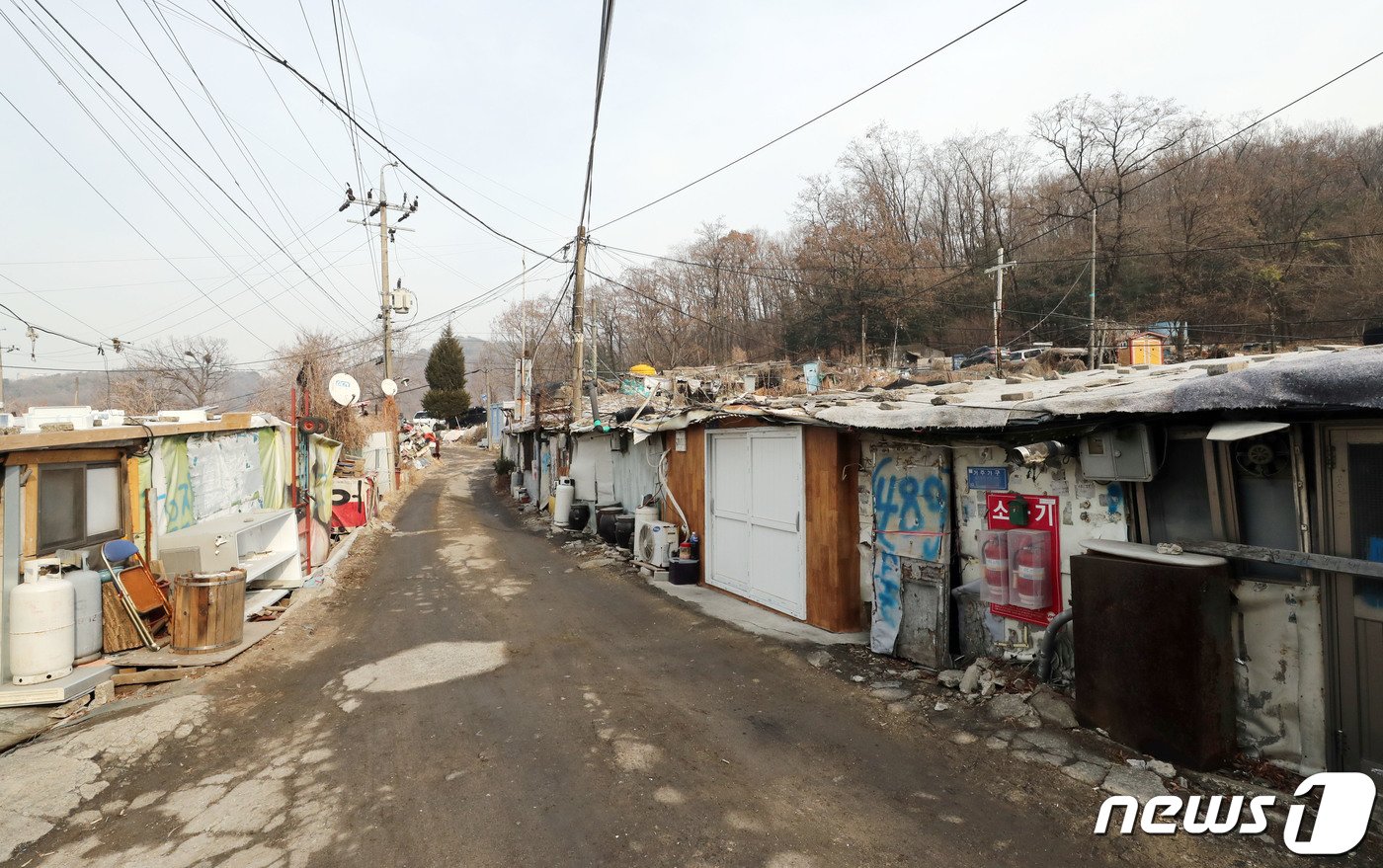 7일 서울 강남구 구룡마을이 한산한 모습을 보이고 있다. 2023.2.7/뉴스1 ⓒ News1 박세연 기자