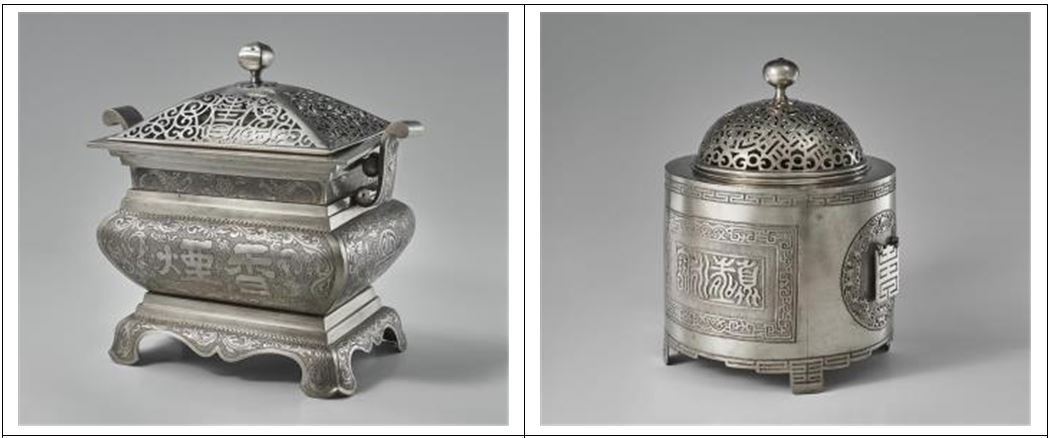 본문 이미지 - 고종의 외교선물인 '백동향로'. (크렘린박물관, 국외소재문화재재단 제공) 