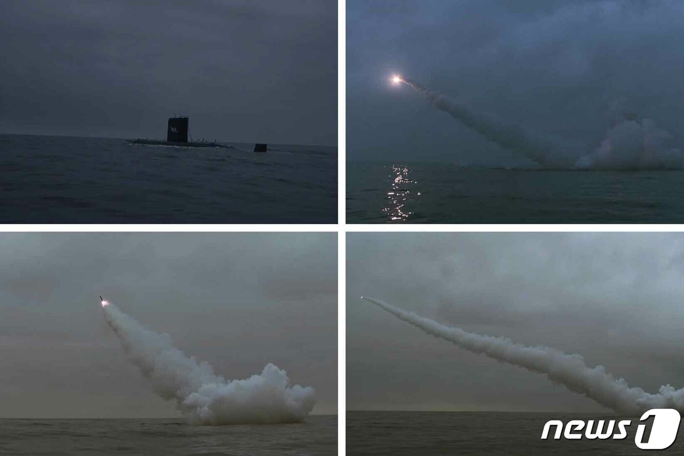 본문 이미지 - (평양 노동신문=뉴스1) = 북한 노동당 기관지 노동신문은 전략순항미사일 2기를 잠수함에서 발사하는 훈련을 진행했다고 13일 보도했다. [국내에서만 사용가능. 재배포 금지. DB 금지. For Use Only in the Republic of Korea. Redistribution Prohibited] rodongphoto@news1.kr