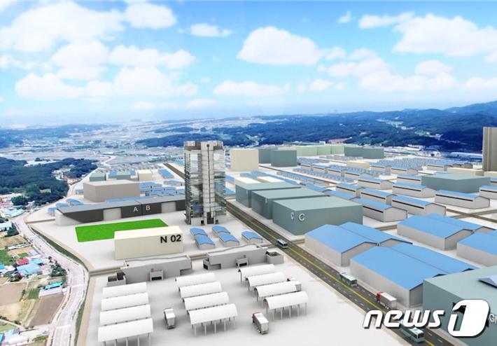 본문 이미지 - 강릉 천연물 바이오 국가첨단산업단지 조감도.(강릉시 제공) 2023.3.15/뉴스1