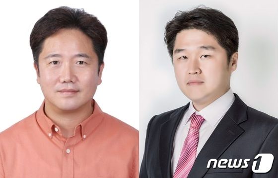 황화실리콘 저가 제조기술을 개발한 한국전기연구원 하윤철 박사(왼쪽)와 금오공대 박철민 교수.(한국전기연구원 제공)