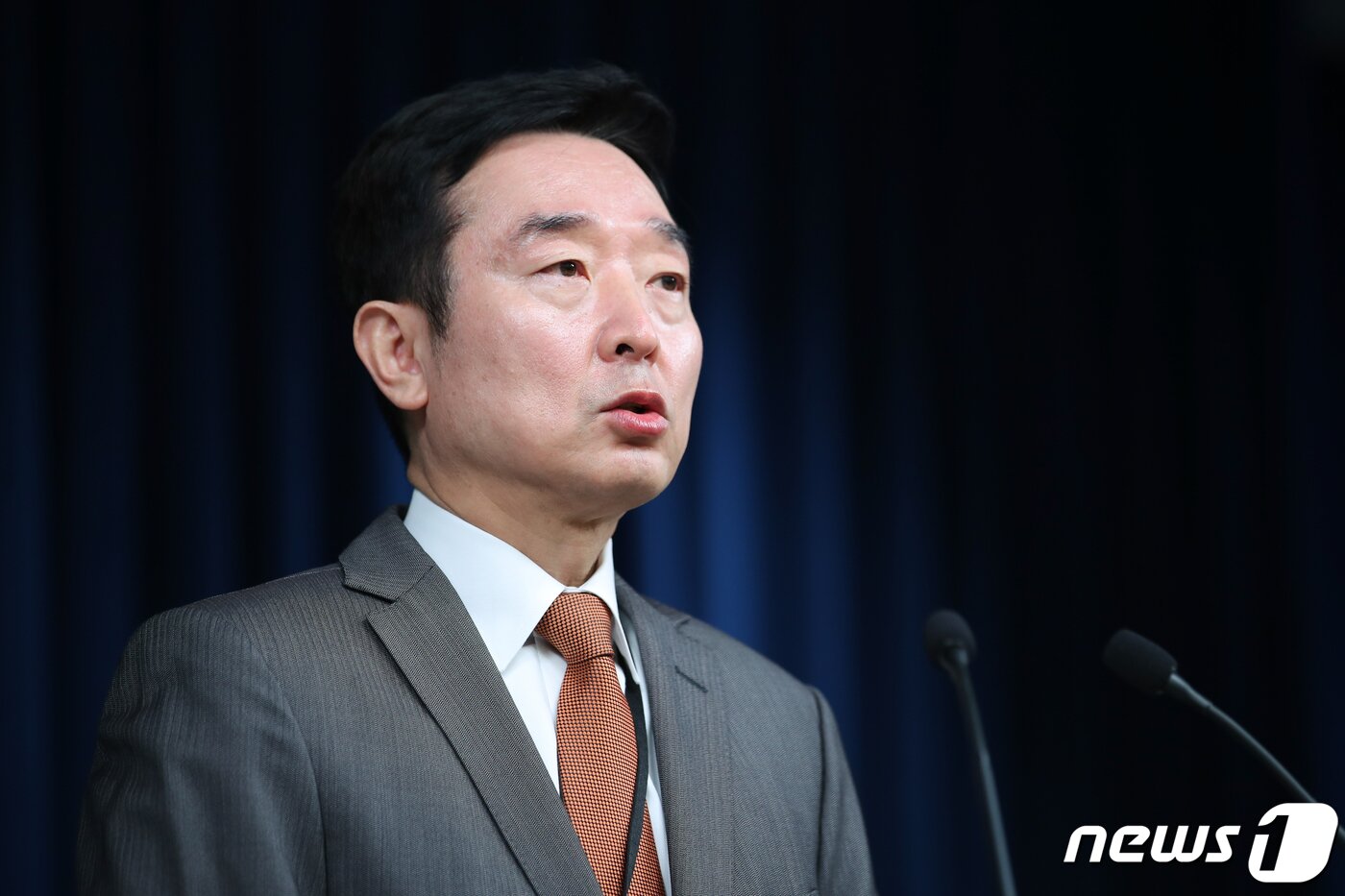 본문 이미지 - 이도운 대통령실 대변인이 19일 용산 청사에서 한일정상회담 등 현안 관련 브리핑을 하고 있다. 2023.3.19/뉴스1 ⓒ News1 안은나 기자