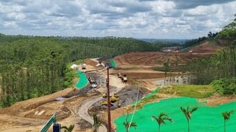 본문 이미지 - 인도네시아 신수도의 외곽 순환선 건설 현장. /인도네시아 공동 취재단   