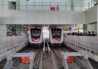 본문 이미지 -  인도네시아 자카르타 경전철(LRT) 1A단계. /인도네시아 공동 취재단