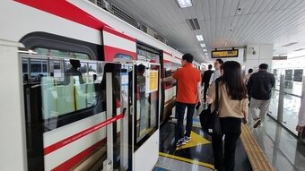 본문 이미지 -  인도네시아 자카르타 경전철(LRT) 1A단계. /인도네시아 공동 취재단