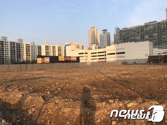본문 이미지 - 부산 해운대구 마린시티에 남아 있는 미개발 부지. ⓒ 뉴스1 DB 