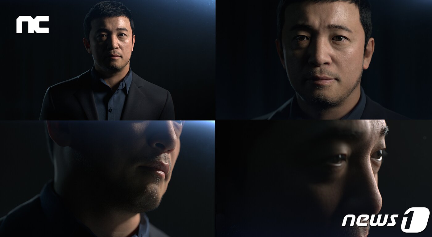 본문 이미지 - 엔씨에서 첫 선을 보인 &#39;디지털휴먼&#39;의 이미지. 김택진 대표를 구현했다. &#40;엔씨소프트 제공&#41;