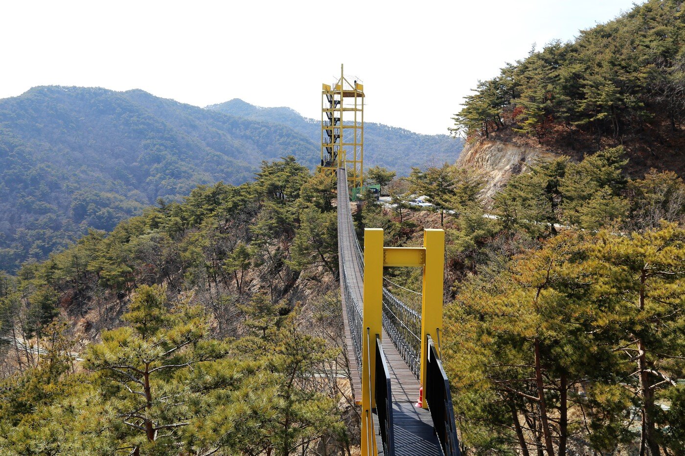 스릴만점 1683m의 산악 집라인&#40;한국관광공사 제공&#41;