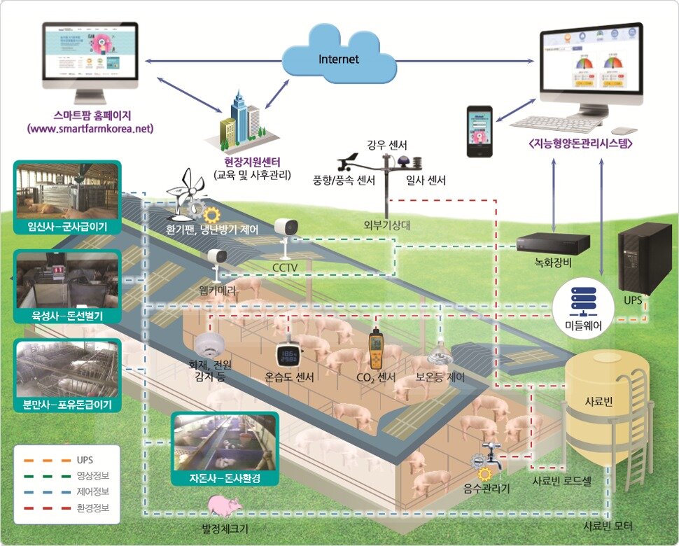 본문 이미지 - 스마트축사 모식도(농식품부 제공) 