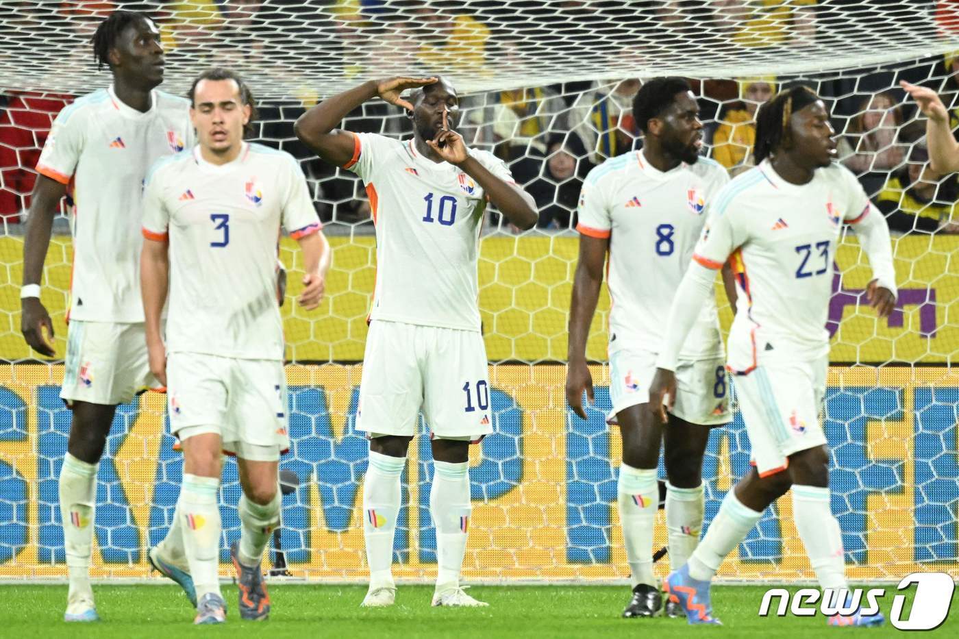 본문 이미지 - 벨기에 축구대표팀의 공격수 로멜루 루카쿠. ⓒ AFP=뉴스1
