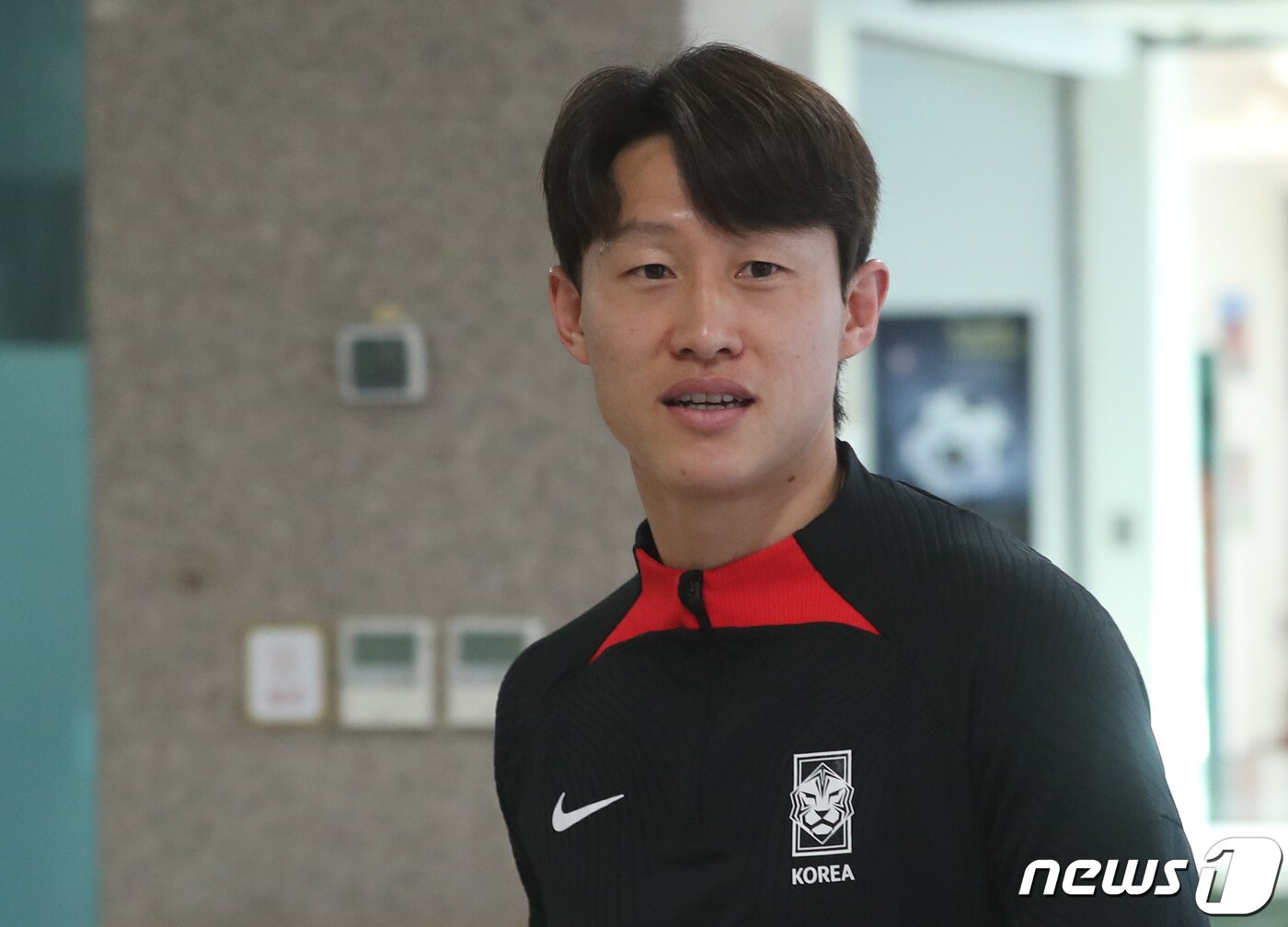 본문 이미지 - 축구 국가대표팀 이재성이 26일 경기 파주 축구국가대표트레이닝센터(NFC)에서 열린 인터뷰에 참석하고 있다. 2023.3.26/뉴스1 ⓒ News1 송원영 기자