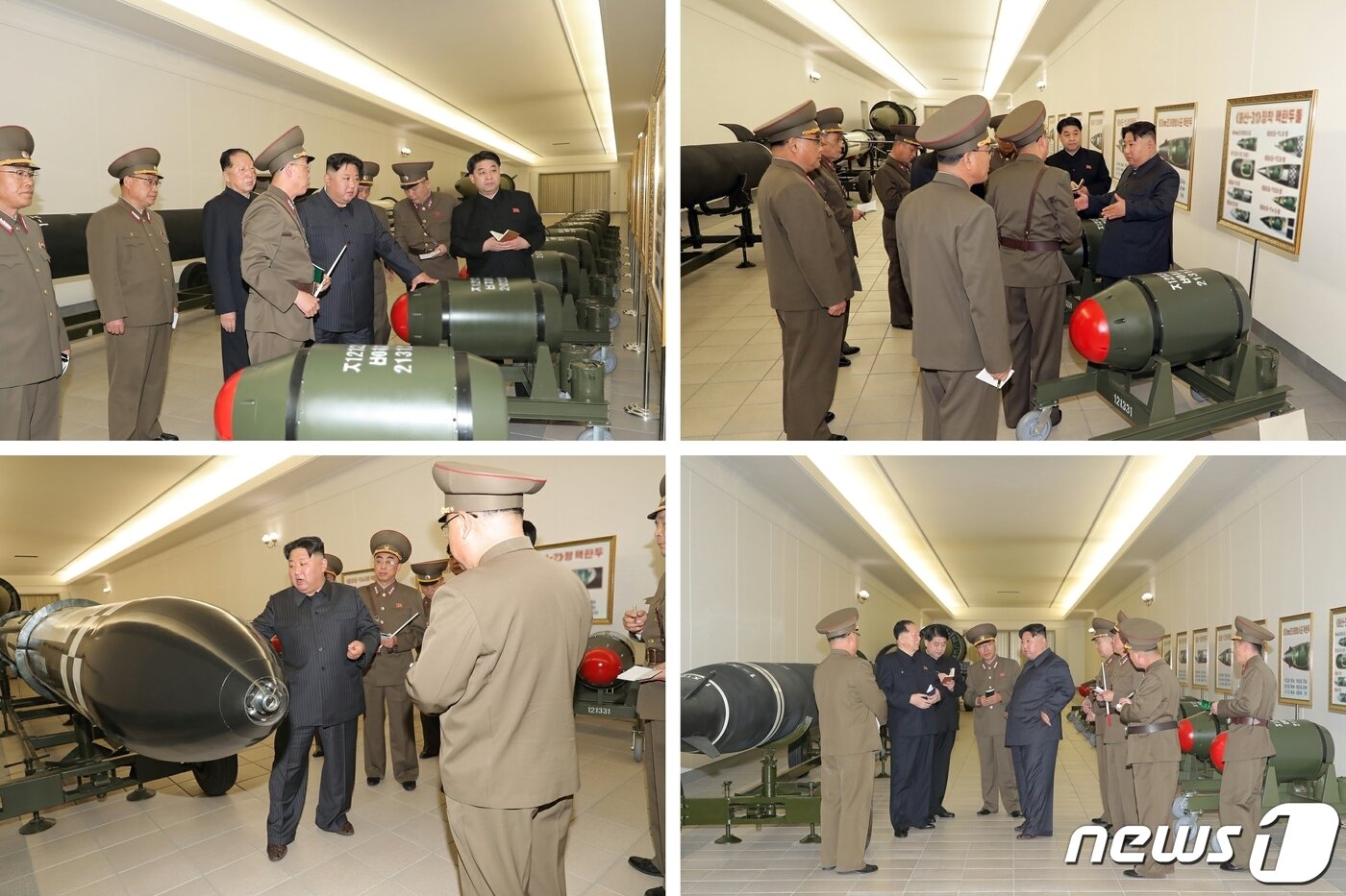 본문 이미지 - (평양 노동신문=뉴스1) = 김정은 북한 노동당 총비서가 27일 핵무기 병기화 사업을 지도했다고 당 기관지 노동신문이 28일 보도했다. [국내에서만 사용가능. 재배포 금지. DB 금지. For Use Only in the Republic of Korea. Redistribution Prohibited] rodongphoto@news1.kr