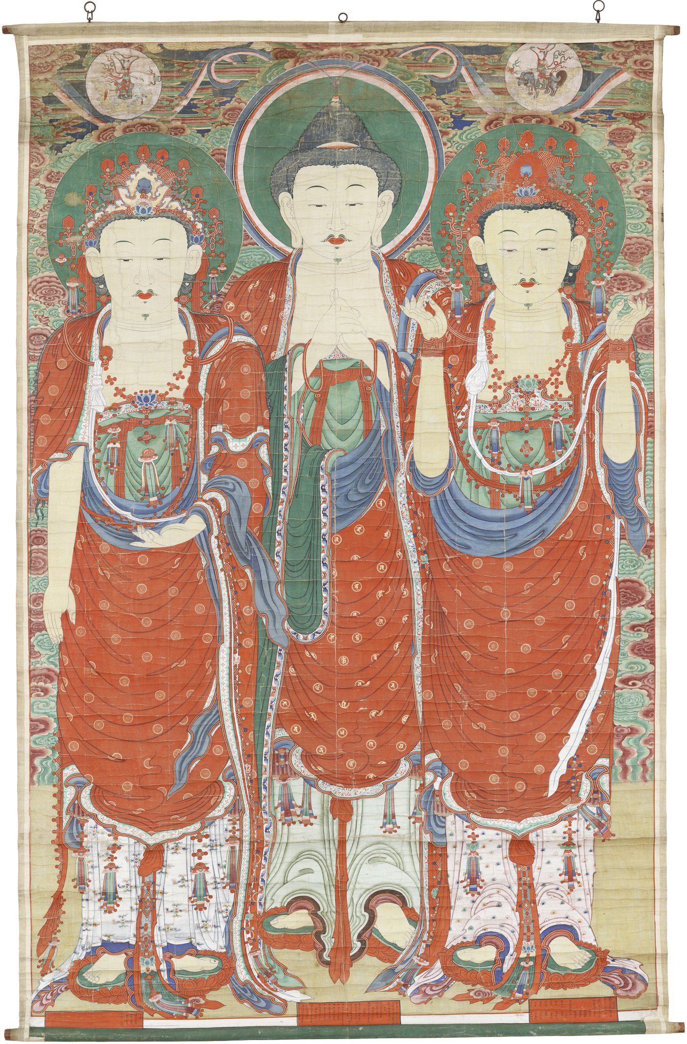 본문 이미지 - '서울 청룡사 비로자나불 삼신괘불도' (문화재청 제공) 