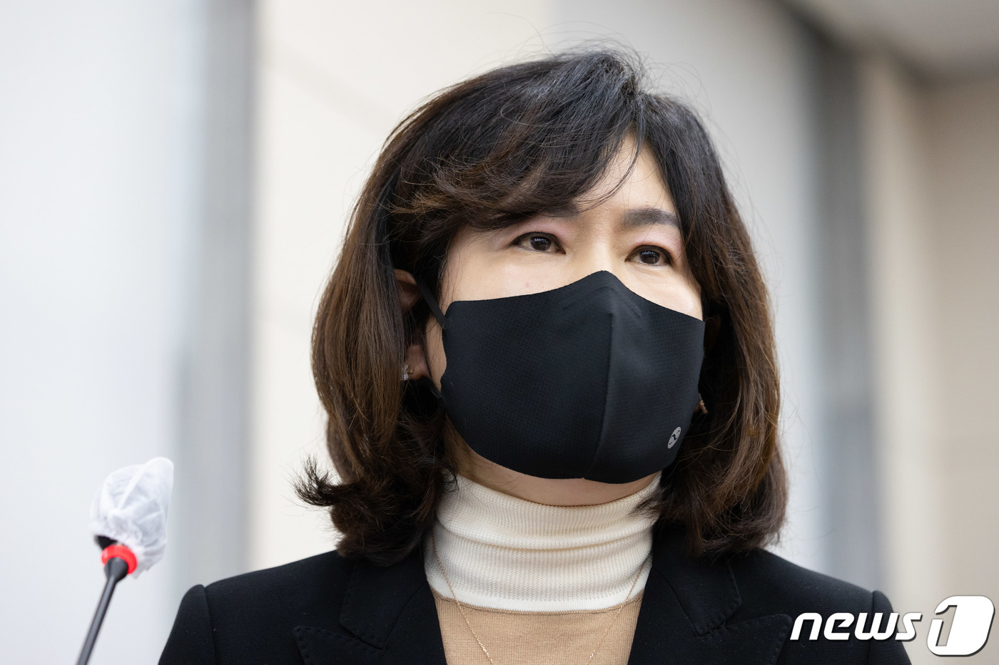 (서울=뉴스1) 이재명 기자 = 고은정 반포고등학교 교장이 9일 오전 서울 여의도 국회에서 열린 교육위원회 전체회의에서 의원 질문에 답변하고 있다. 2023.3.9/뉴스1