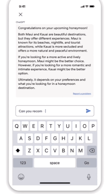 본문 이미지 - 익스피디아 IOS 앱에서 제공하는 챗GPT 