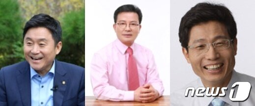 본문 이미지 -  부산 사하갑 출마가 거론되는 후보군들, 왼쪽 부터 최인호 민주당 국회의원(민주당), 김척수 국민의힘 사하갑당협위원장, 경윤호 한국자산관리공사 감사(이상 국민의힘)