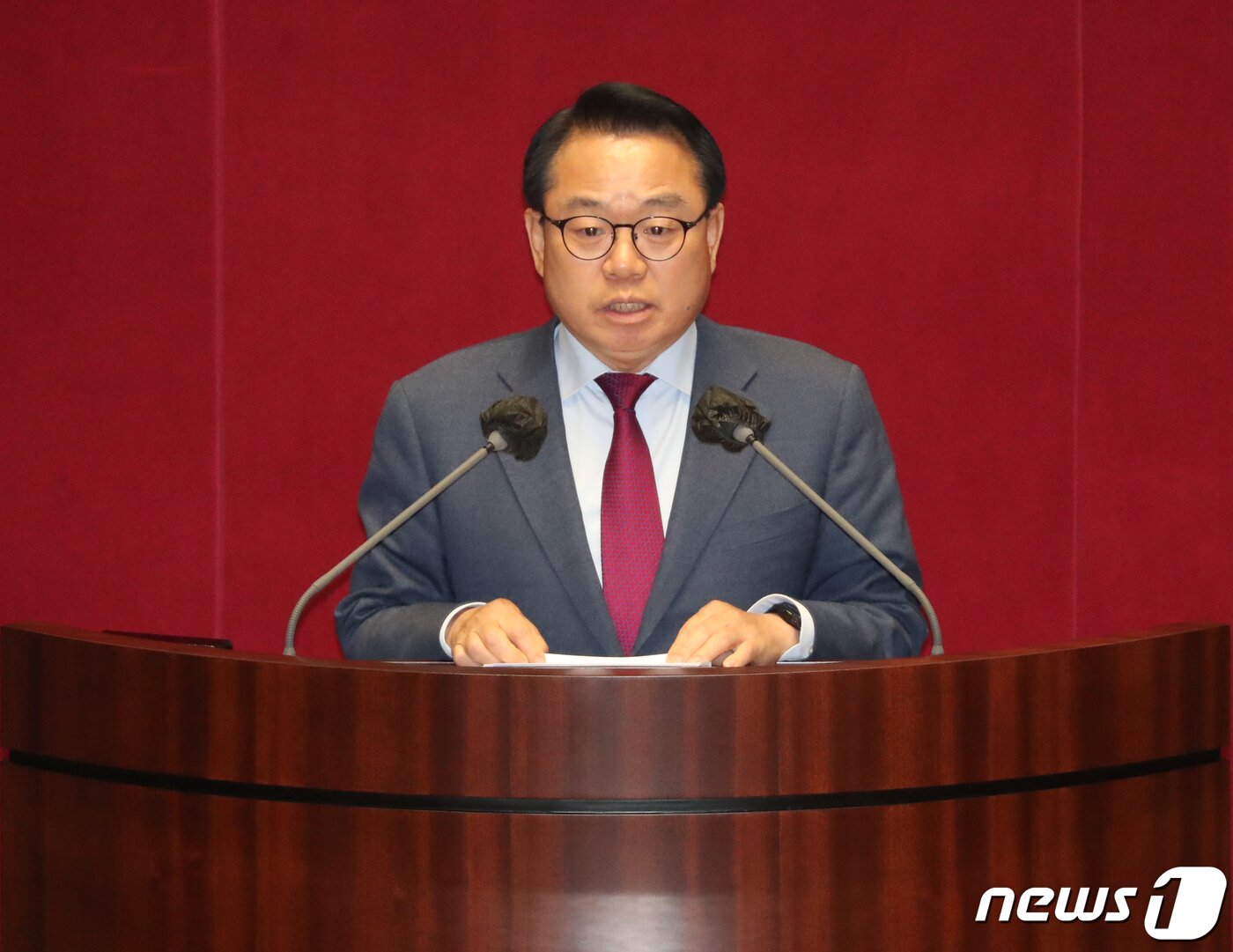 본문 이미지 - 안병길 국민의힘 의원. 2023.4.12/뉴스1 ⓒ News1 송원영 기자