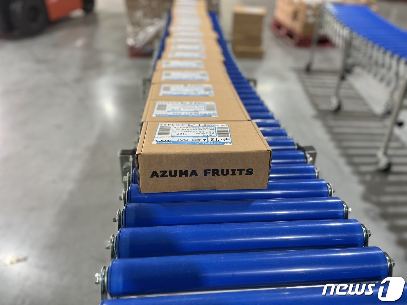 본문 이미지 - 아주마 제품 쿠팡 스캔 작업 모습&#40;쿠팡 제공&#41;