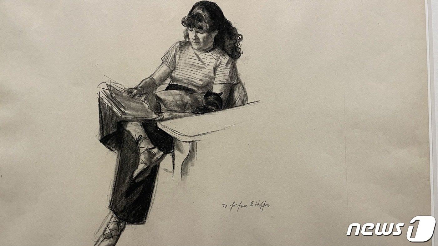 본문 이미지 -  에드워드 호퍼의 습작. 2023.4.19/뉴스1 ⓒ 뉴스1 김일창 기자