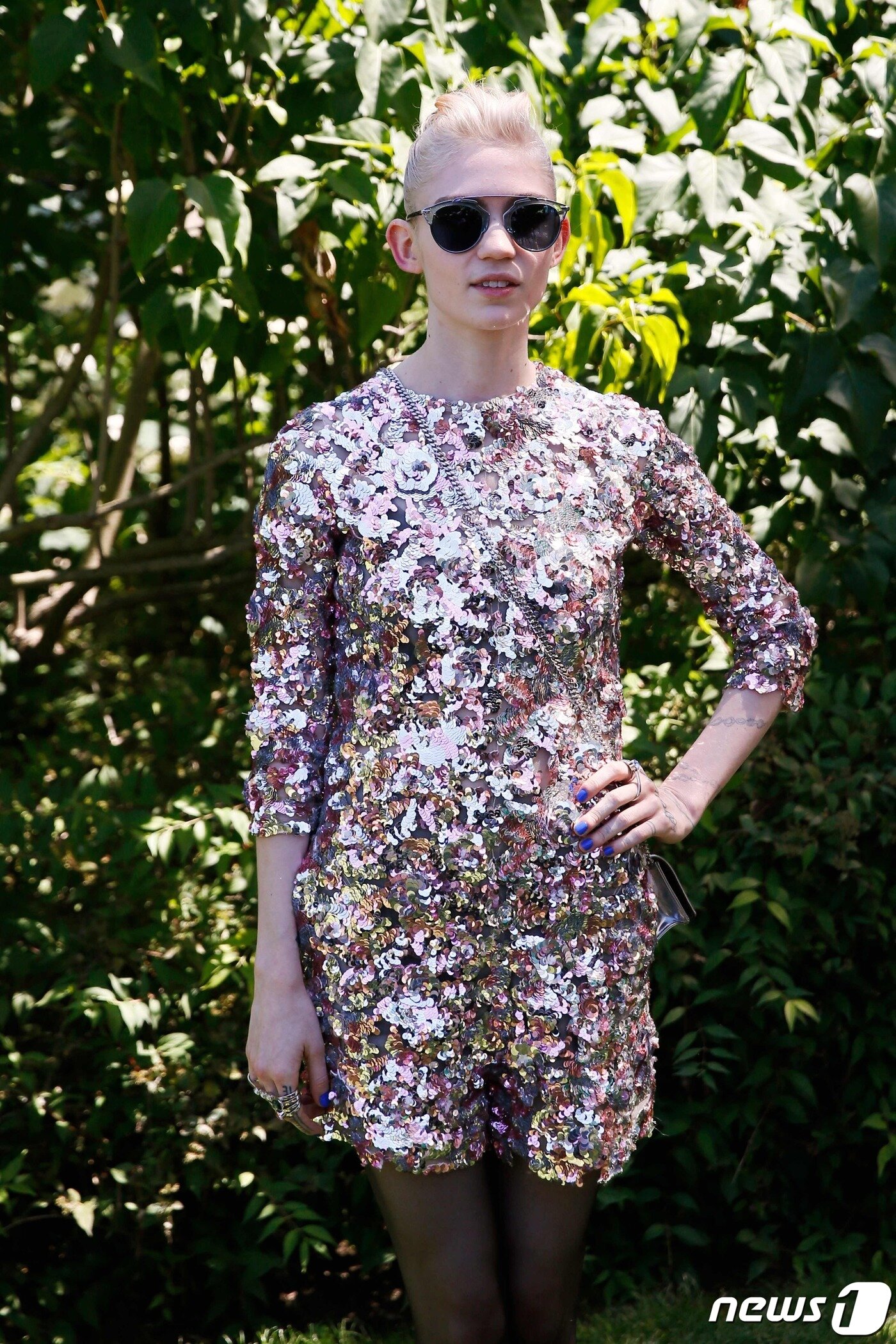 본문 이미지 - 캐나다 유명 가수이자 프로듀서인 그라임스. 머스크 전 부인.  ⓒ AFP=뉴스1 ⓒ News1 김성식 기자