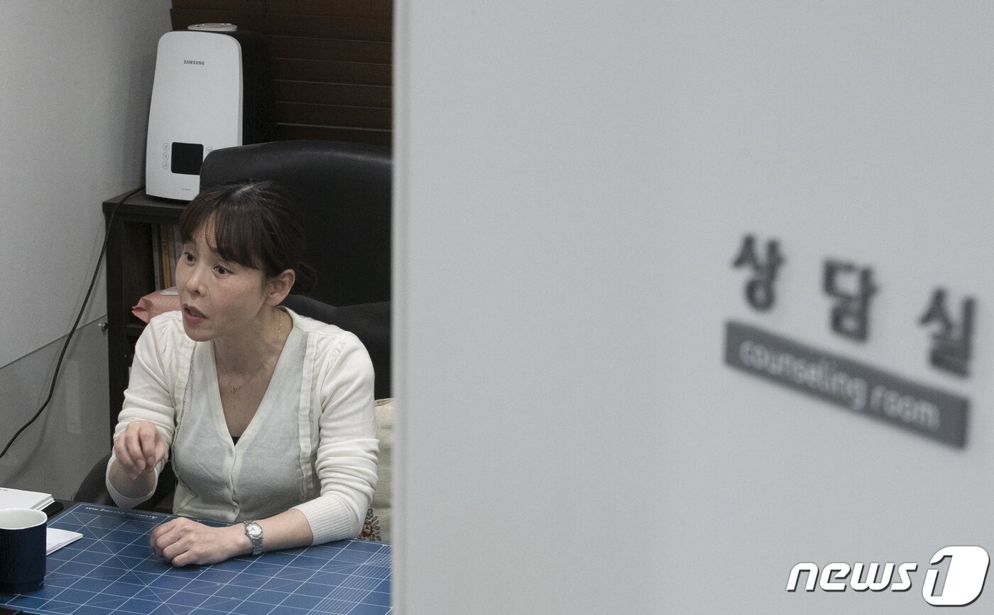 본문 이미지 - 안주란 백상식이장애센터 센터장이 서울 강남구 백상식이장애센터에서 뉴스1과 인터뷰를 하고 있다. 뉴스1 ⓒ News1 신웅수 기자