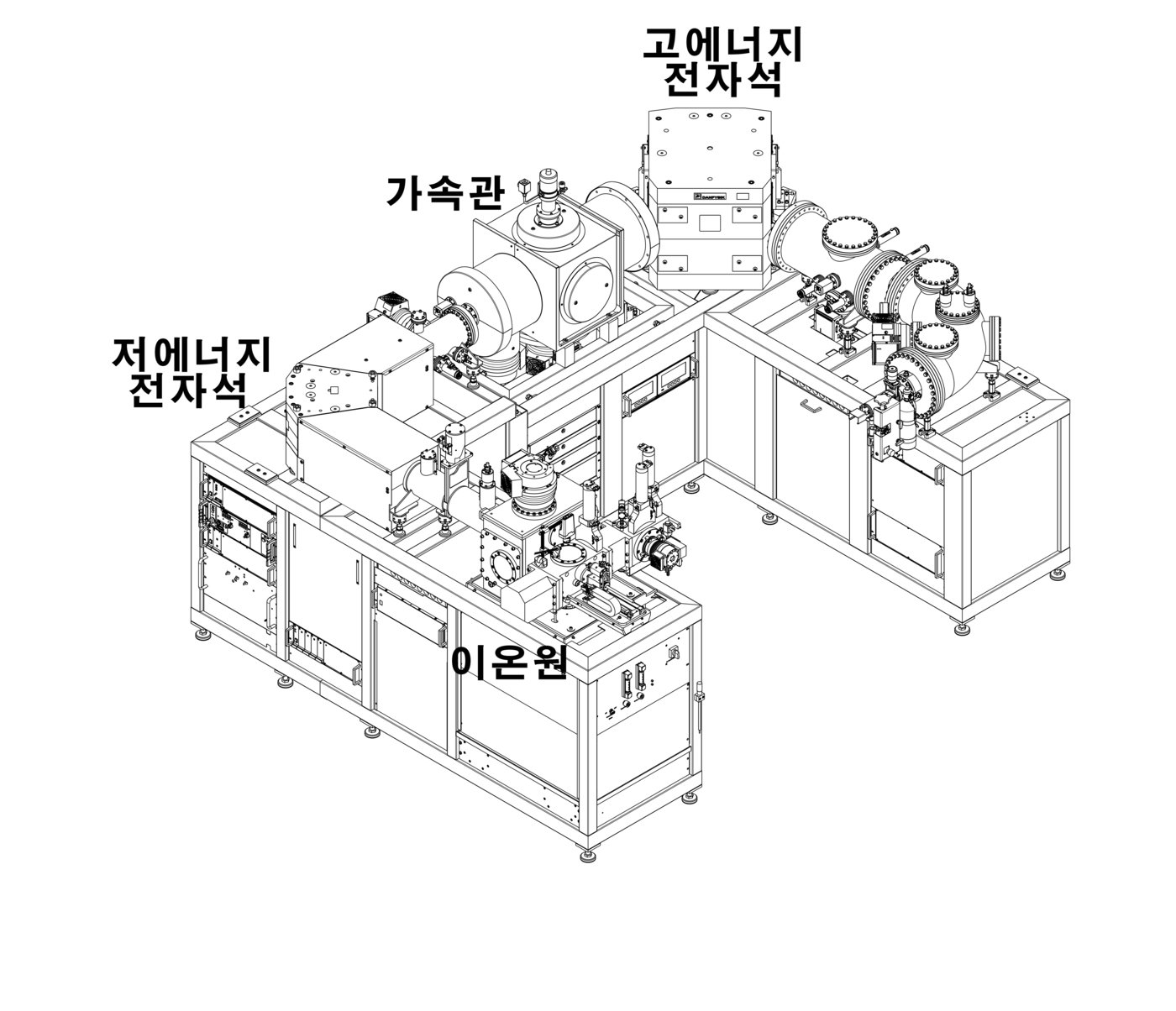 본문 이미지 - 국립문화재연구원에 구축된 가속질량분석기(AMS) 도면. (국립문화재연구원 제공)  