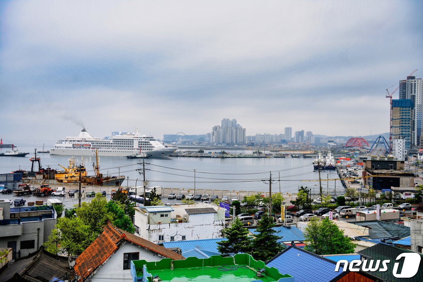 본문 이미지 - 속초항으로 입항하는 실버위스퍼호.(속초시 제공) 2023.4.29/뉴스1