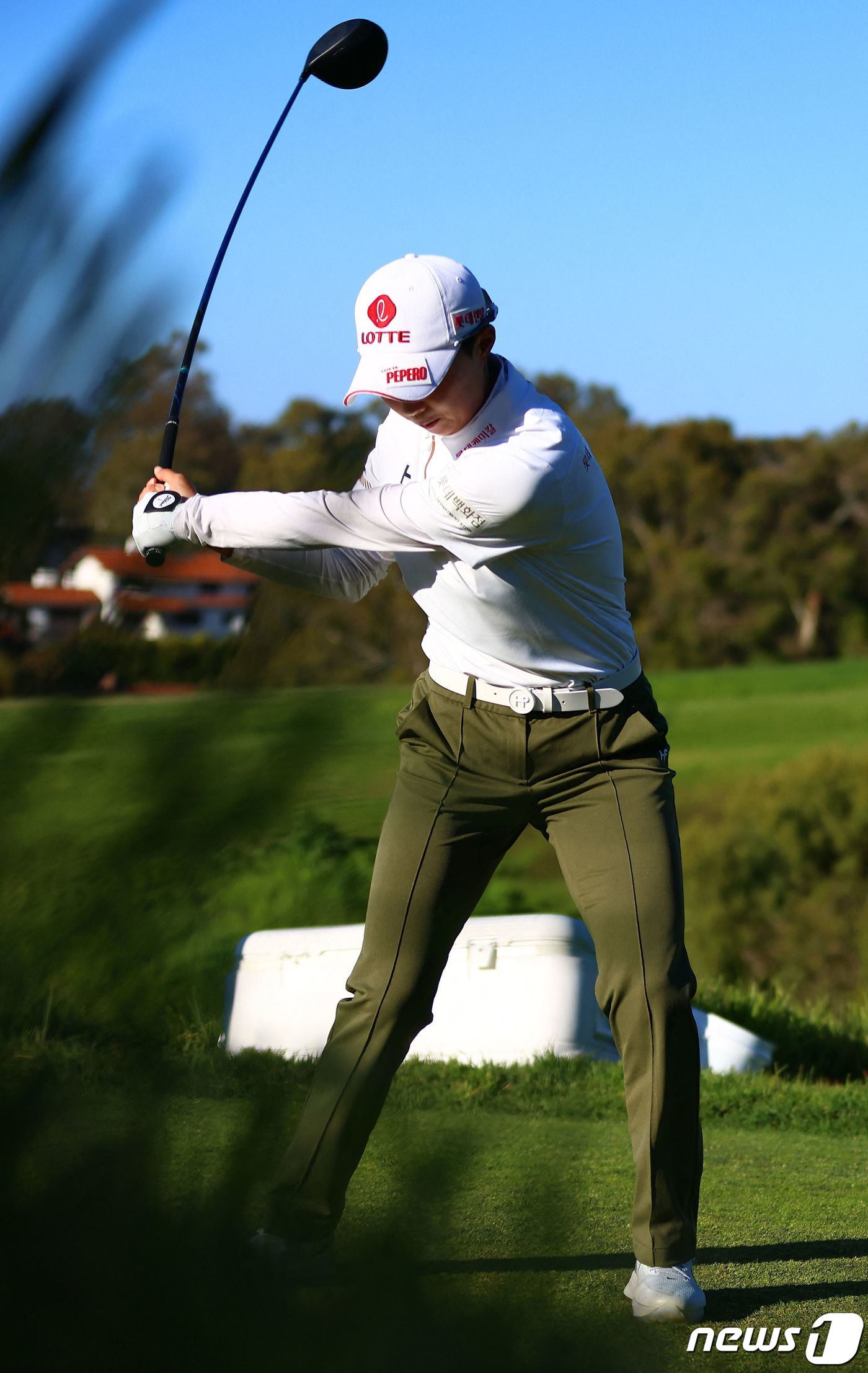 (팔로스 버디스 이슽테이츠 AFP=뉴스1) 우동명 기자 = 김효주가 2일(현지시간) 캘리포니아주 팔로스 버디스 이스테이츠의 팔로스 버디스 골프클럽에서 공동 3위로 마친 LPGA 투 …