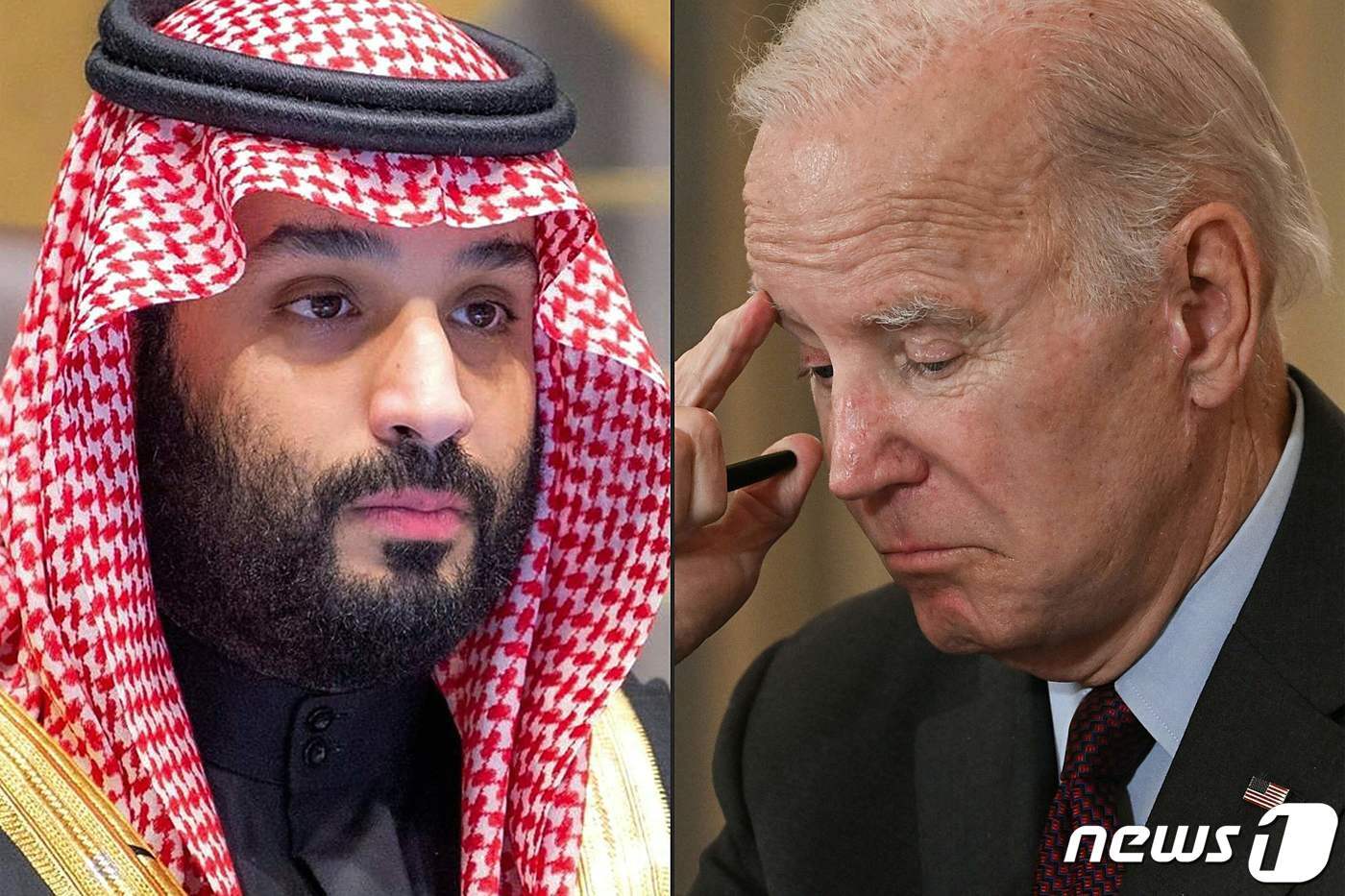 본문 이미지 - 무함마드 빈 살만 사우디 왕세자와 조 바이든 미국 대통령. ⓒ AFP=뉴스1