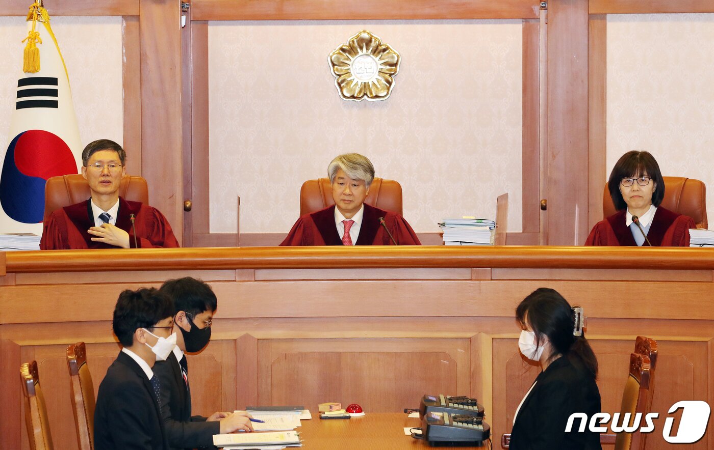 본문 이미지 - 헌법재판소 재판관 (공동취재) 2023.4.4/뉴스1 ⓒ News1 허경 기자