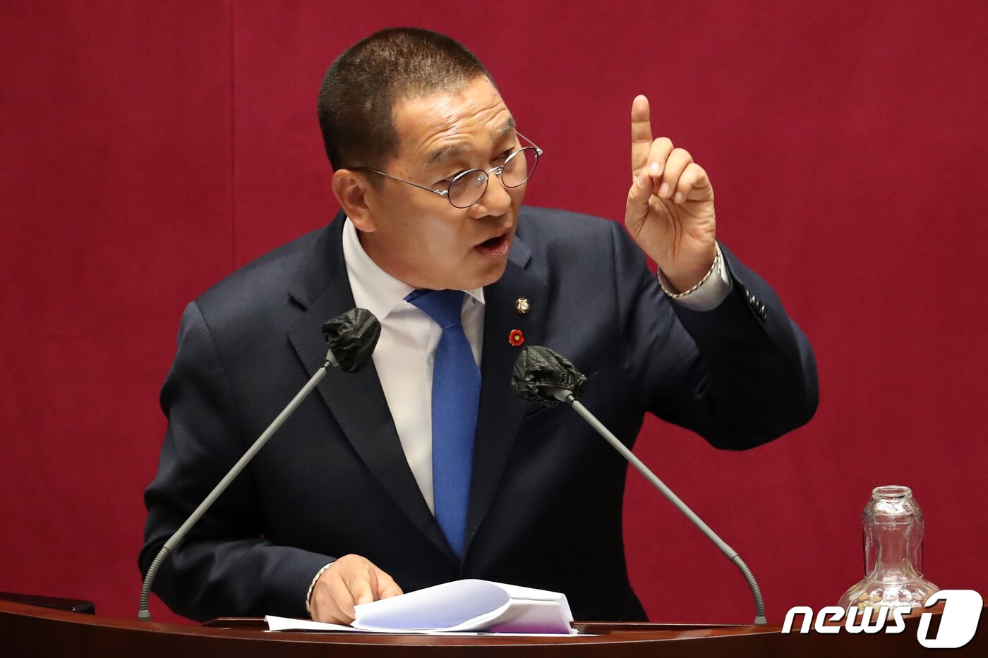 본문 이미지 - 신정훈 민주당 의원이 4일 대정부질문에서 발언하고 있다. 2023.4.4/뉴스1 ⓒ News1 황기선 기자