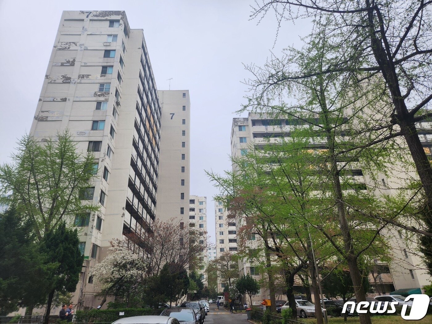 본문 이미지 - 6일 서울 영등포구 여의도 시범아파트 모습 2023.4.6/뉴스1 ⓒ News1 박기현 기자