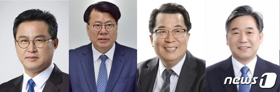 사진 왼쪽부터 민주당 이경용, 이근규, 이상천, 이후삼 후보자