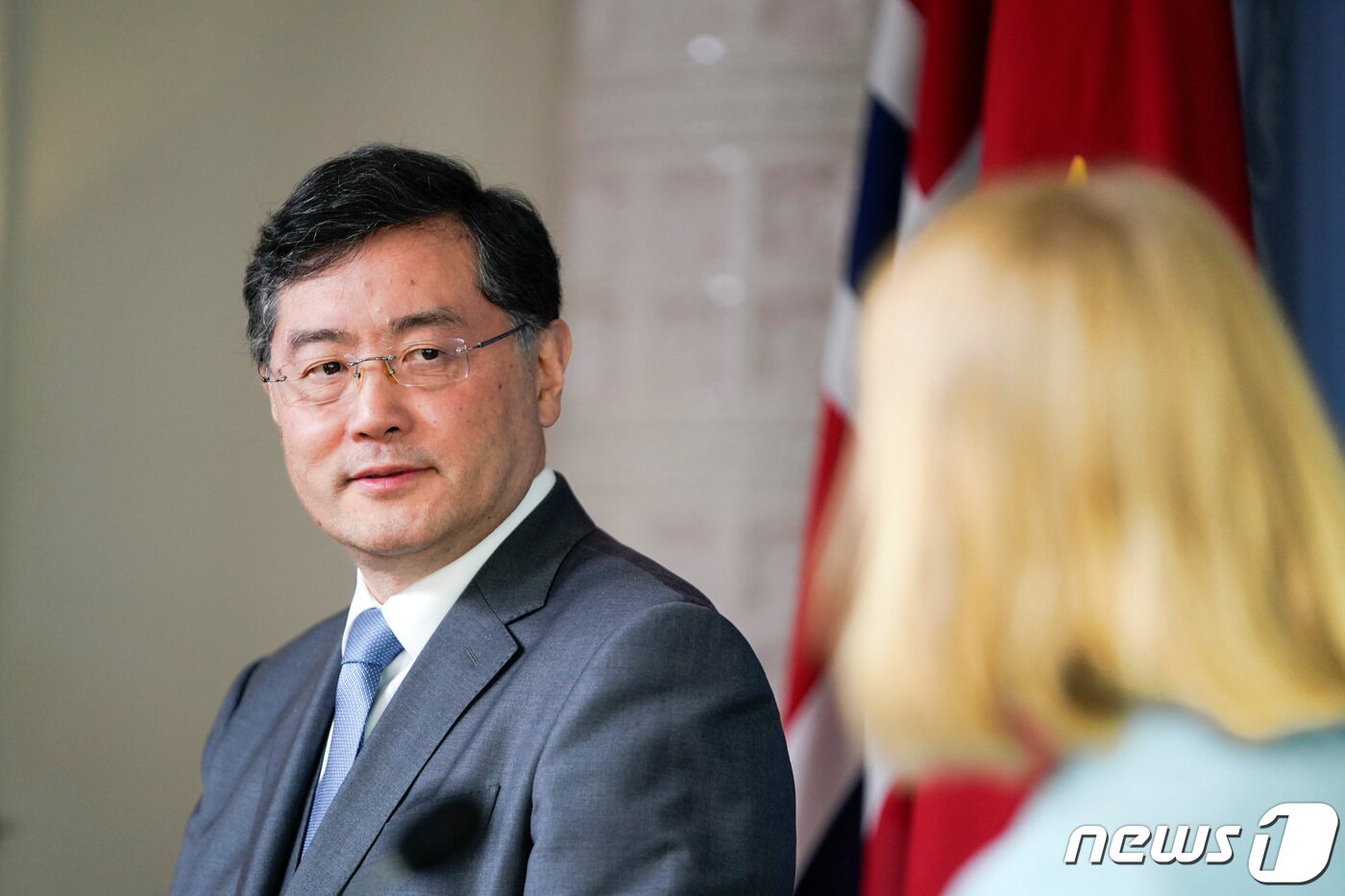 본문 이미지 - 친강 중국 외교부장. 2023.05. ⓒ 로이터=뉴스1 ⓒ News1 김민수 기자