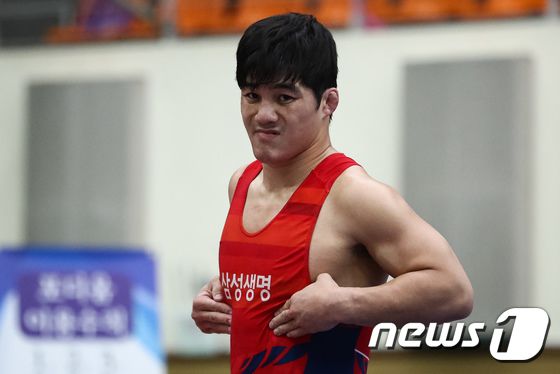 레슬링 국가대표 김현우.. 2023.5.15/뉴스1 © News1 유승관 기자