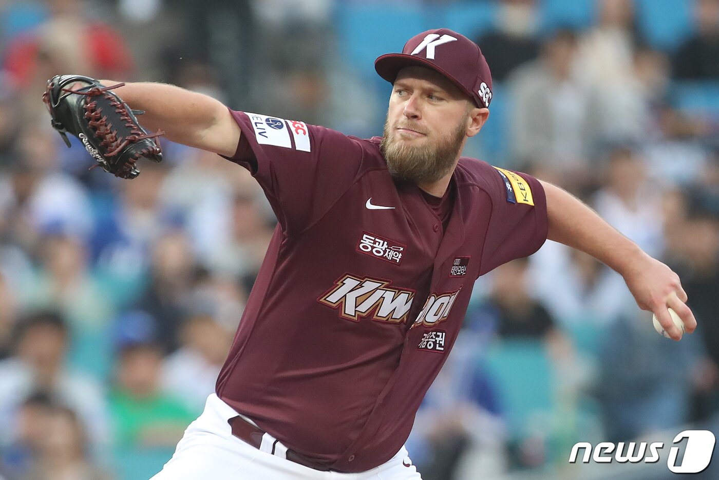 본문 이미지 - 화려한 경력을 쌓은 에릭 요키시도 부상으로 KBO리그를 떠났다. 2023.5.2/뉴스1 ⓒ News1 공정식 기자