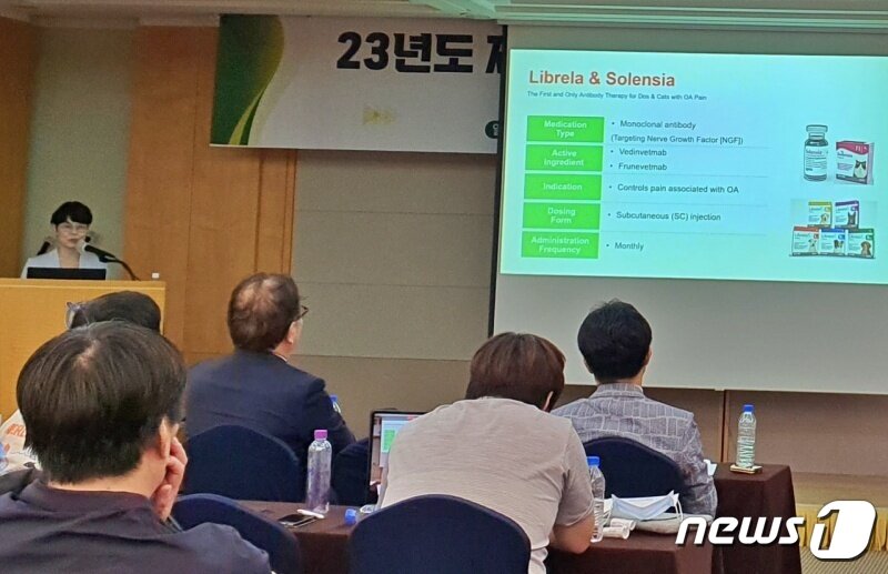 본문 이미지 - 19일 서울대학교 호암교수회관에서는 '노령동물 질병과 신약개발 현황'을 주제로 '2023 제3차 한국동물보건의료정책포럼'이 열렸다. ⓒ 뉴스1 최서윤 기자