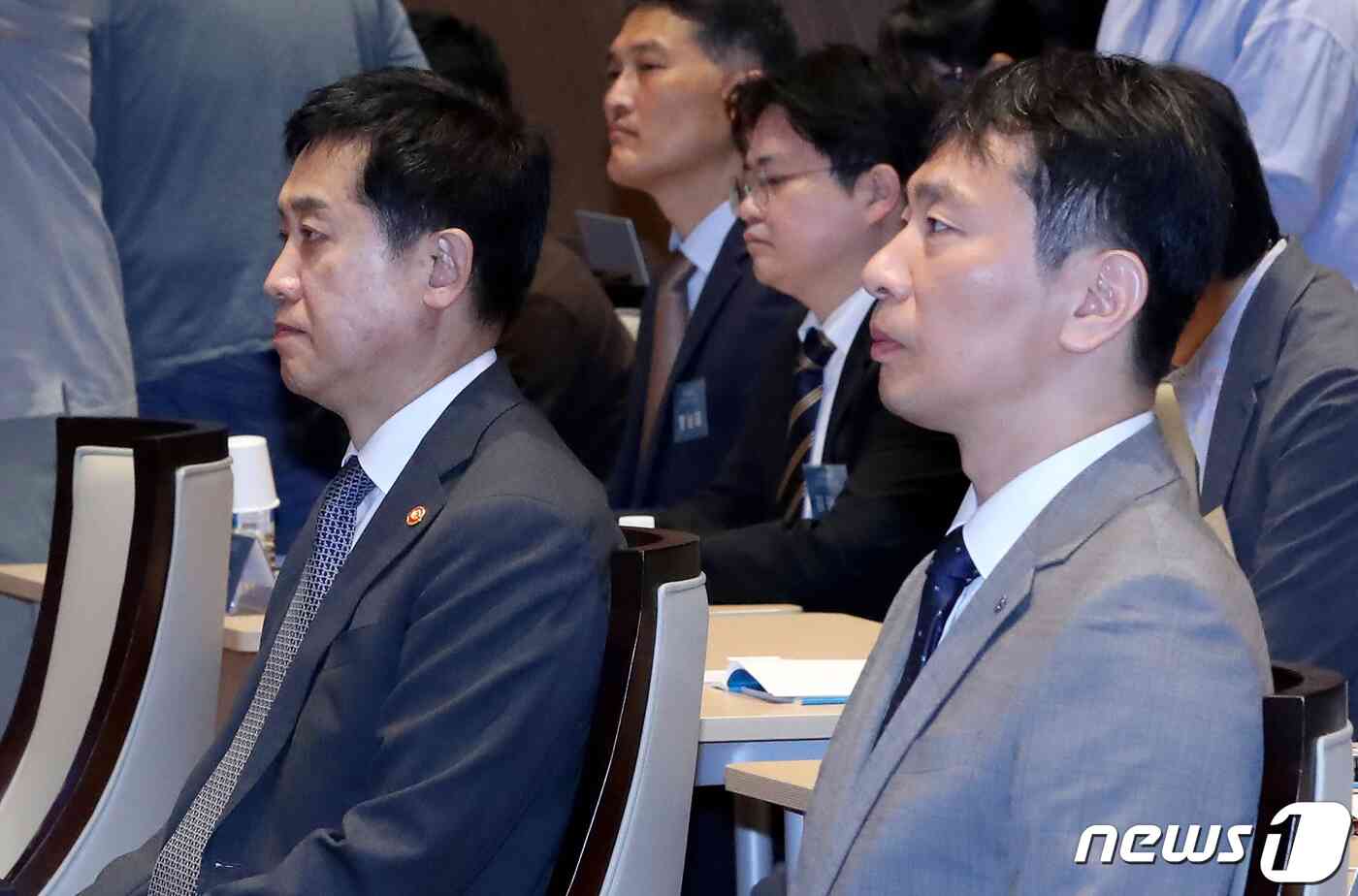 김주현 금융위원장과 이복현 금융감독원장 2023.5.23/뉴스1 © News1 장수영 기자