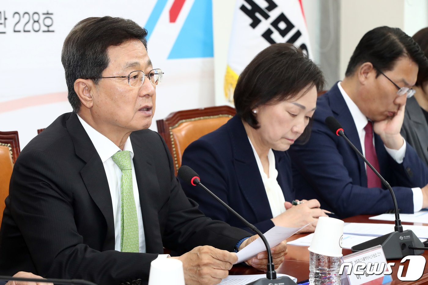 본문 이미지 - 이달곤 국회 농림축산식품해양수산위원회 간사가 23일 오후 서울 여의도 국회에서 열린 농번기 농촌현안 실무 당·정 협의회에서 인사말을 하고있다. 2023.5.23/뉴스1 ⓒ News1 황기선 기자