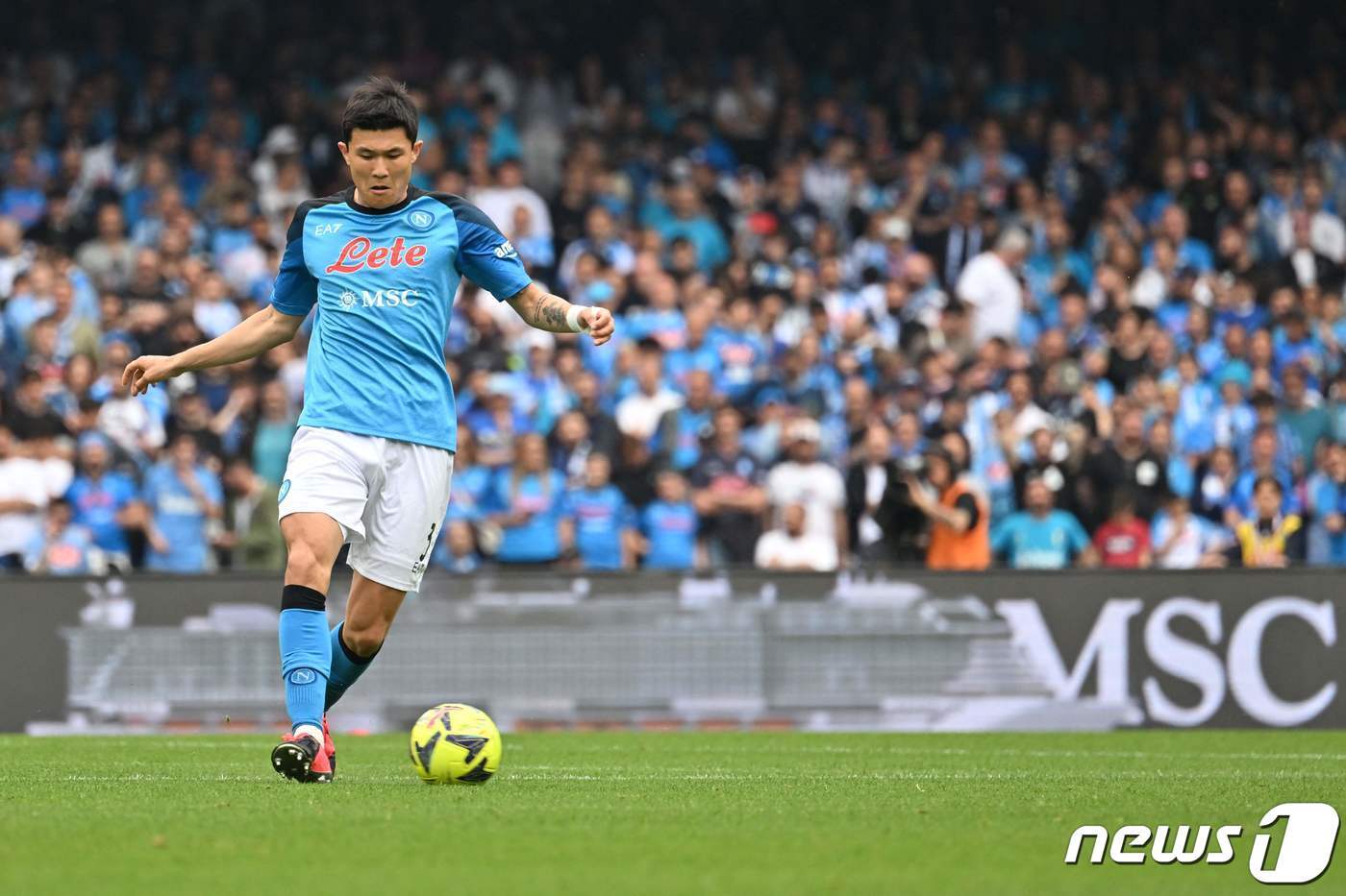 본문 이미지 - 나폴리 수비수 김민재. ⓒ AFP=뉴스1