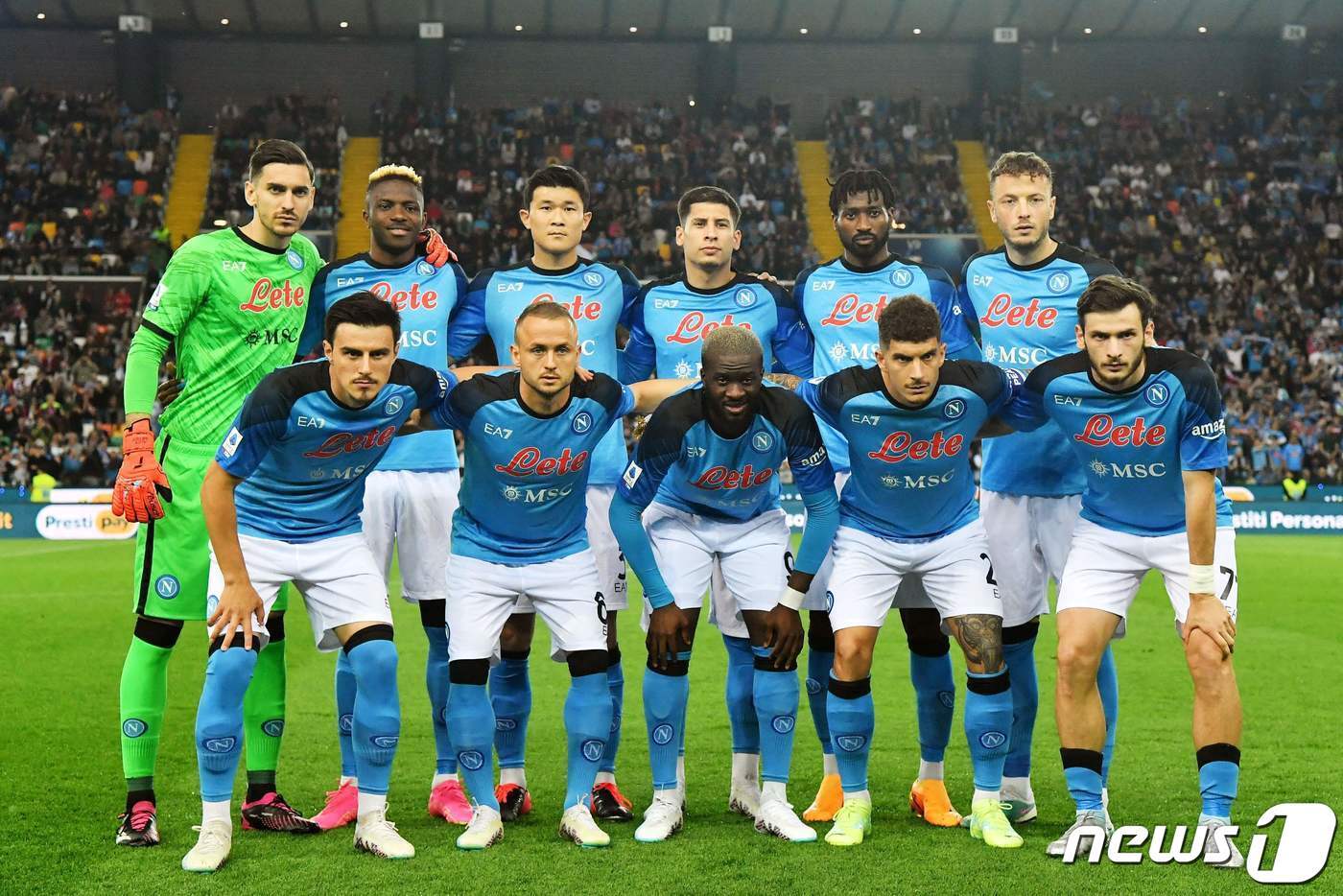 본문 이미지 - 1990년 이후 33년 만의 우승을 차지한 나폴리. ⓒ AFP=뉴스1