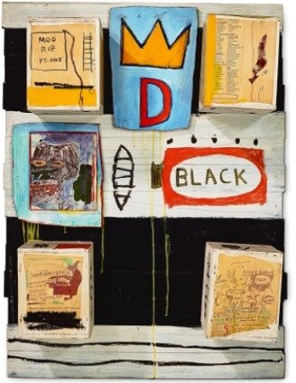 본문 이미지 -  장 미쉘 바스키아作 '블랙' (크리스티 제공)