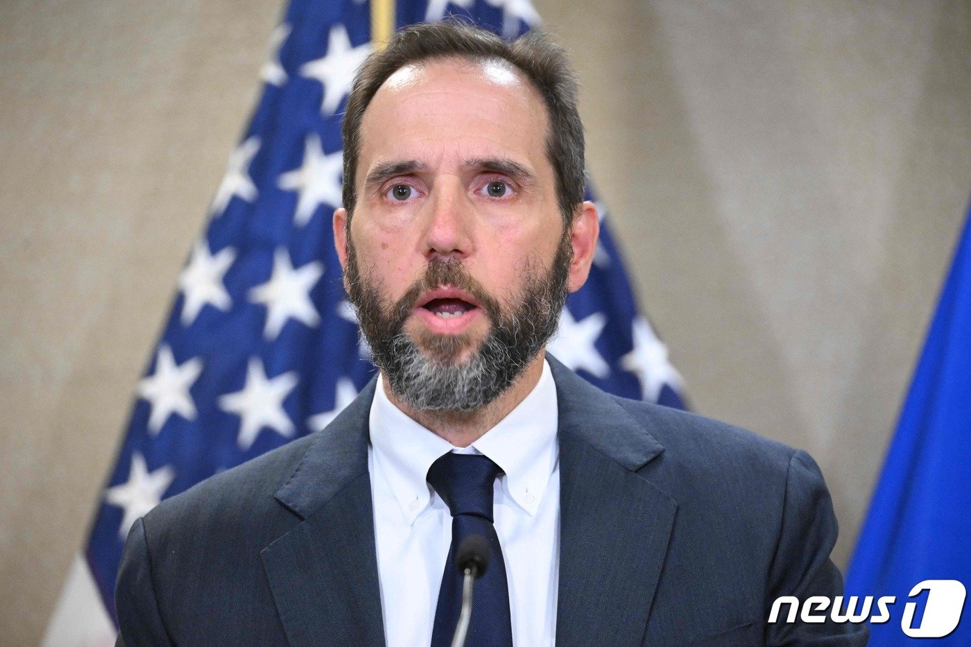 본문 이미지 - 잭 스미스 특별검사 2023.6.10 ⓒ AFP=뉴스1 ⓒ News1 우동명 기자