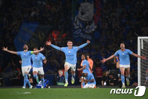 맨시티가 UCL 우승을 차지했다. © AFP=뉴스1