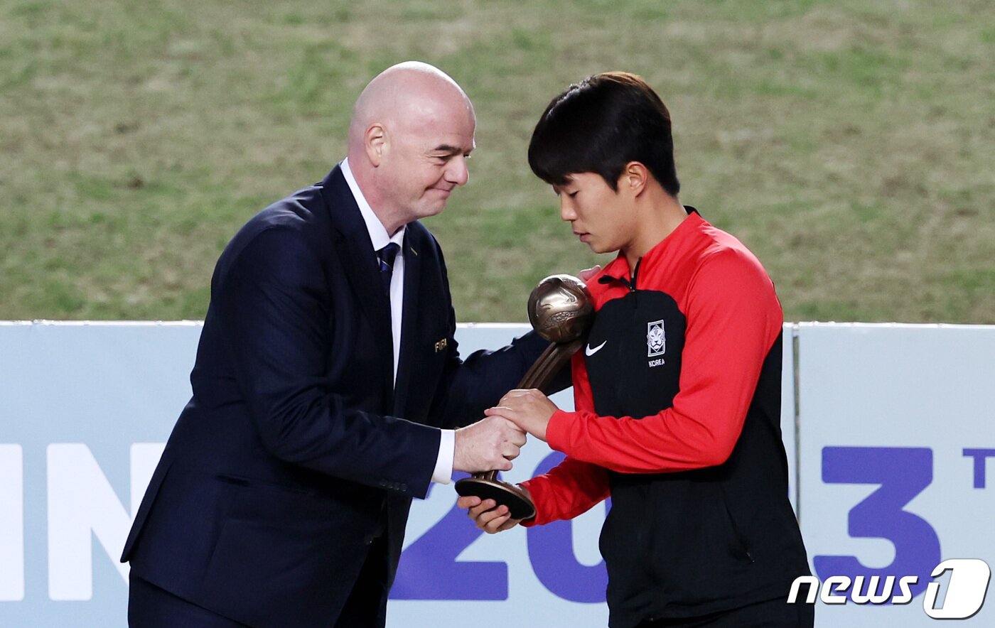 본문 이미지 - 2023년 대회에서 브론즈볼을 받았던 이승원2023.6.12/뉴스1 ⓒ News1 이승배 기자
