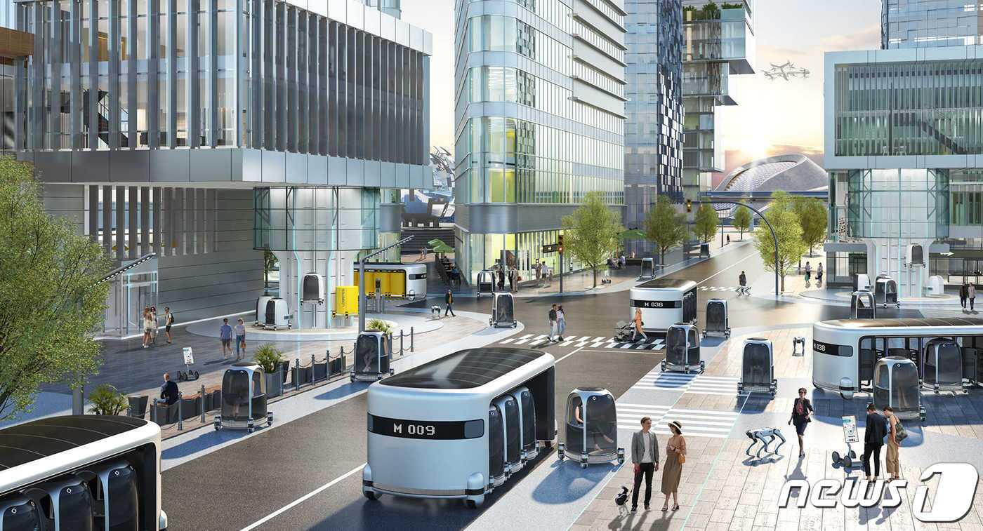 본문 이미지 -  현대차그룹이 그리는 미래 모빌리티 시대.(현대차그룹 홈페이지)ⓒ 뉴스1