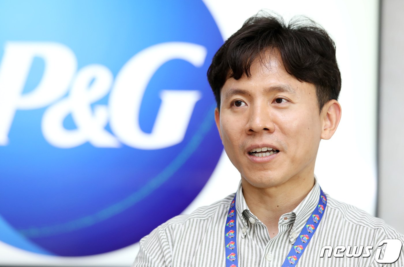 본문 이미지 - 권영민 한국P&G 상무가 서울 여의도 한국P&G에서 뉴스1과 인터뷰를 하고 있다. 2023.6.15/뉴스1 ⓒ News1 구윤성 기자